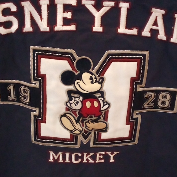 Disneyland Resorts Embroidered, Mickey Mouse Jacket w/Hoodie & Sweatshirt Lining - Picture 4 of 16